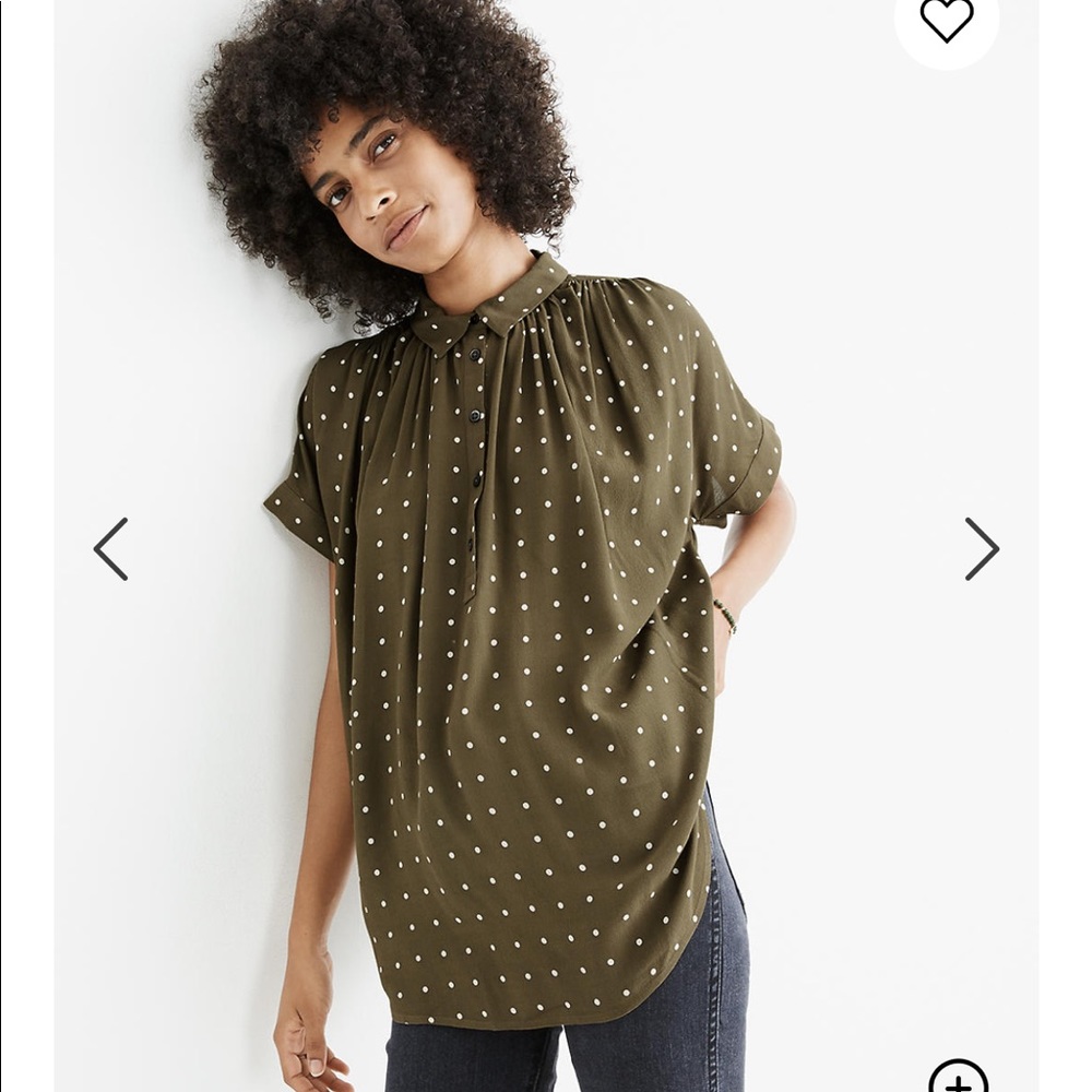 Madewell polka dot Top